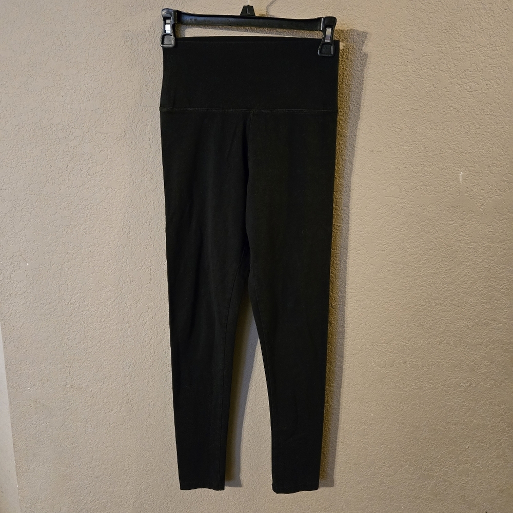 Aerie Womens Black High Rise Leggings Chill Play Move Size Small